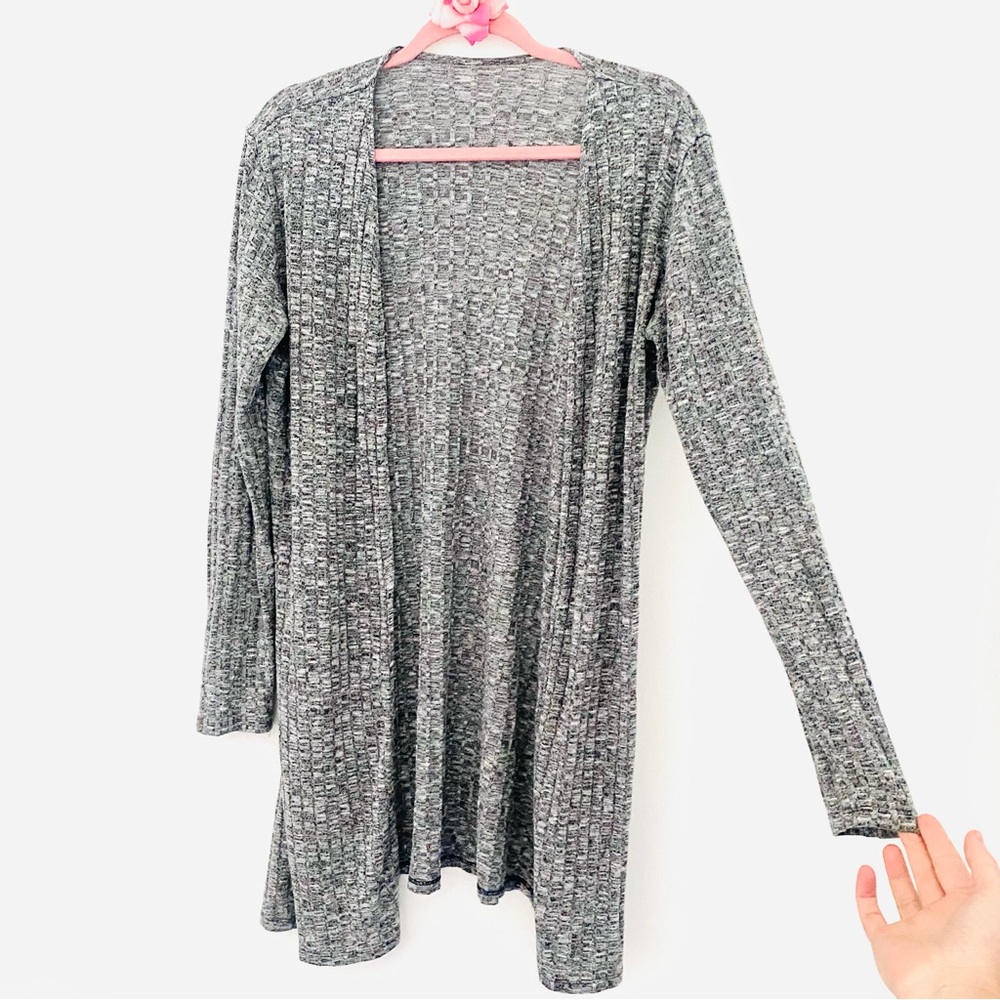 💕Pretty Gray Long Sleeves Kimono/Cardigan SZ L